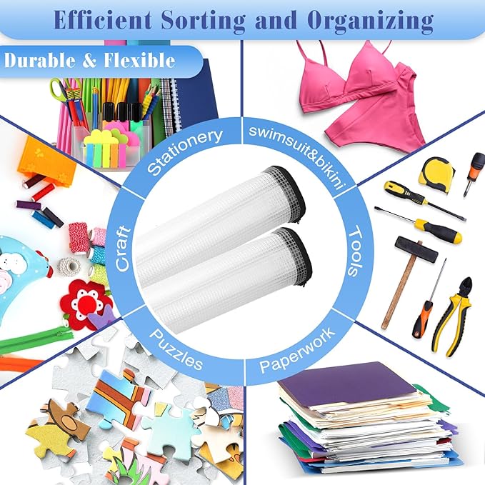 Jetec 32 Pcs Mesh Zipper Bags Toy Storage Bikini Organizer Bag Bolsas Para Guardar Trajes De Bano Waterproof Zipper Reusable Pouch Puzzle Multipurpose for Storage Office(Black,9 x 7 Inch)