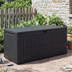 UDPATIO 220 Gallon Deck Box, Outdoor Storage Box Lockable Waterproof Indoor Outdoor Storage Container for Patio Cushions, Garden Tools, Package Delivery Boxes for outside