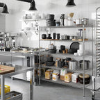 21" Deep x 54" Wide x 64" Height Wire Shelving Kit | 5-Tier | NSF Commercial Storage Rack Unit