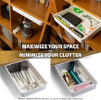 Officemate Medium Self-Adhesive Under Desk Drawer, White, 6" x 10.75" x 1.875" (22534)