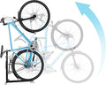 Bike Nook Bike Stand & Vertical Storage Rack The Original Vertical Bicycle Floor Stand for Garage Storage and Indoor and Outdoor use, Perfect Bike Accessories for Small Spaces with No Drilling