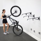 StoreYourBoard SwivelStow Bike Rack Garage Storage Rack 2 Pack - 2 Road & Gravel Bike Wall Mounts - Heavy Duty Bike Hanger - No-Lift Bike Rack Garage Storage Rack - Holds 70 lb Capacity