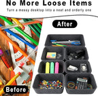 Drawer Organizer Compatible with Alex – 7 Pack Felt Desk and Makeup Drawer Organizers, Soft Storage Bins for Office, Vanity, Bedroom, and Dresser Drawers
