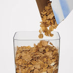 OXO Good Grips Countertop Cereal Dispenser, Clear/White (Pack of 2)