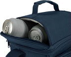 Carhartt Insulated 12 Can Two Compartment Lunch Cooler, Durable Fully-Insulated Lunch Box, Navy