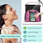 Attmu Portable Shower Caddy College Tote Bag, Quick Dry Hanging Toiletry Bag, Large Capacity Mesh Shower Caddy Portable for College Dorm Room Essentials for Boys and Girls for Bath Camping (Pink)