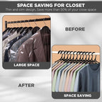 Utopia Home Clothes Hangers - Standard Plastic Hangers Space Saving - Durable Coat Hangers 20 Pack (Grey)