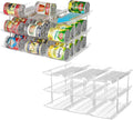 Can Organizer For Pantry 6 Tier*3 Canned Food Goods Organizer For Cabinet Clear Automatic Rolling Can Storage Organizer Pantry Holders Rack