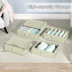 Underwear Organizer Drawer, 1 Cell Plastic Bras Drawer, Stackable Closet Organizer, Storage Box for Socks, Panties, Snacks, Green