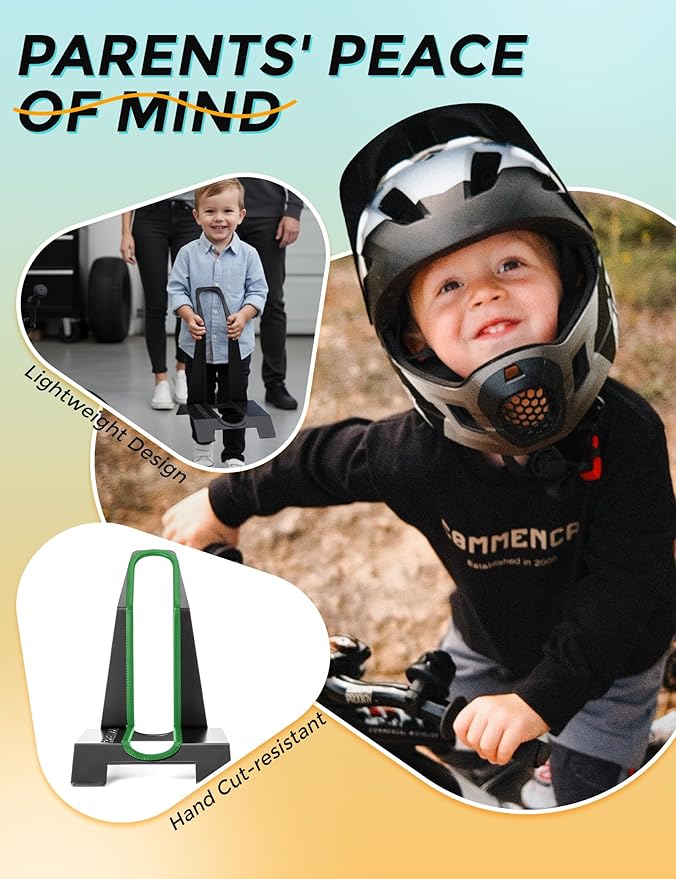 ROCKBROS Kids Bike Stand, Floor Parking Rack Exclusively for 12 Inch Balance Bikes & Toddler Bikes, Easy Push-in Bicycle Holder for Garage and Indoor Storage