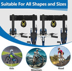 Sinoer Bike Storage Rack,Bike Wall Rack, 6 Bike Rack Wall Mount bicycle rack for garage Garage Organize,Vertical Bike Rack-5 Helmets Hook