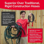 Pocket Hose 75 FT Copper Head Expandable Garden Hose with Pocket Pivot, No Tangles, AS SEEN ON TV, 360° Swivel, Tri-Tex Tubing, Force Field Jacket, Lead-Free, No-Kink, Anti-Burst w/APT