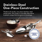 New Star Foodservice 1028546 Stainless Steel Bar Ice Flour Utility Scoop, 36-Ounce