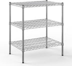 21" Deep x 30" Wide x 34" Height Wire Shelving Kit | 3-Tier | NSF Commercial Storage Rack Unit