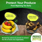 60-Pack (30M, 30L) – Reusable Produce Bags For Refrigerator with Twist-Ties, Keeps Fruits, Vegetables & Herbs Fresh Longer, Reusable Vegetable Bags, Extend Shelf Life