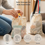 LITO LINEN AND TOWEL Produce Bags| Storage with Drawstrings | Cotton Mesh for Vegetables, Fruit, Onion & Grocery Shopping| Reusable Washable Food Bag| Cloth Shoe Bags| 6 Pack 10"x18"-Large - Natural