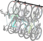 Mount-It! WheelsUp Bike Wall Mount for 6 Bikes | Heavy-Duty Garage Storage Rack | Adjustable Padded Hooks | Space-Saving Vertical Bike Storage Solution for Home and Garage, Max Capacity 330 lbs