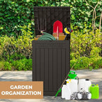 48 Gallon Resin Package Delivery Box - Rust & Moisture Resistant, Lockable, Waterproof Deck Box for Porches, Patios, Indoor & Outdoor Use (Blcak, 48 Gallon)