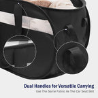 Collapsible Laundry Baskets, Foldable Tear Proof Pop Up Hamper with Reinforced Carry Handles, Durable Laundry Hamper for Home, Laundry, Bathroom, Dorm or Travel (Black)