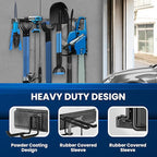 96'' All-Metal Garage Tool Organizer Wall Mount – Heavy-Duty Tool Rack Holds 960 lbs, Adjustable Hooks for Garage, Yard, and Garden Equipment