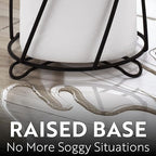BROOKSTONE, Stylish Toilet Paper Holder, Freestanding Bathroom Tissue Organizer, Minimalistic Storage Solution, Modern Trending Design [Holds MEGA Rolls]