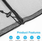 2 Pack Large Mesh Laundry Bags, 24" x 36" Heavy Duty Strong Drawstring Dirty Clothes Bags with Soft Breathable Net, Machine Washable Laundry Bag for College, Dorm, Camp, Travel and Family Use(Black)