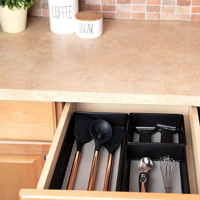 Drawer Organizers 3-Size | Office Kitchen Desk Junk Drawer Organizer | Organization and Storage Tray