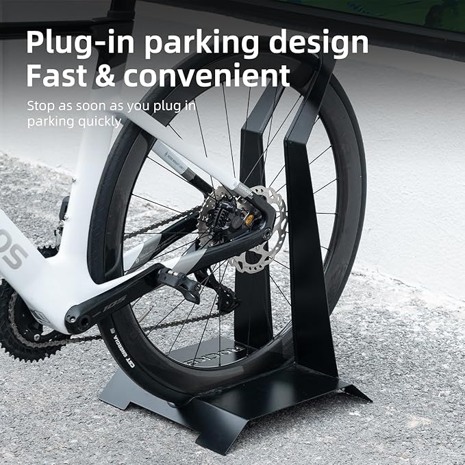 ROCKBROS Bike Stand Rack Bike Standing Bike Stand Floor Bike Stands For Indoor Storage Garage Bike Rack L - Shaped Carbon Steel Multi - Bike Compatible