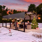 Metal Carport 12x20ft Heavy-Duty | Military-Grade Reinforced Garage Kits with Steel Roof & Hurricane | 100lbs/Sq.Ft Snow/RV/Camper/Truck/Tractor Shelter