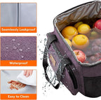 Lifewit Large Lunch Bag, Insulated Lunch Box, Soft Cooler Cooling Tote for Adult Men Women, Purple 24-Can (15L)