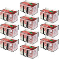 BlissTotes Moving Bags, 76L 10-Pack Storage Bags, Moving Box Heavy Duty Extra Large, Moving Totes with Zipper, Reinforced Handles Boxes for Packaging Moving, Decorative Wreath Storage