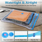 6 Pack Vacuum Storage Bags，Space Saver Bags(6 Pack XXL Jumbo) Compression for Comforters and Blankets, Sealer Clothes Storage, Hand Pump Included