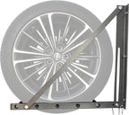 MaxxHaul Adjustable Wall Mount Folding Tire Rack – 32 to 48 Inch Width – 300 lb Capacity – Heavy Duty Steel Garage Tire Storage Holds 4 Tires – 70489