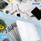 Jetec 32 Pcs Mesh Zipper Bags Toy Storage Bikini Organizer Bag Bolsas Para Guardar Trajes De Bano Waterproof Zipper Reusable Pouch Puzzle Multipurpose for Storage Office(Black,15 x 11 Inch)