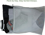 Mesh Laundry Bags for Delicates – 3 Pack (12”×16”) with Color-Coded Zippers, Protects Clothes from Damage, Breathable Honeycomb Mesh, Washer & Dryer Safe bags - Ideal for Bras, Lingerie & Socks