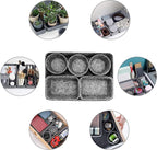 8pcs Drawer Organizers, Separators, Storage Box,Felt Storage Bins Inserts Tool Containers Toy Basket Shelf Cubes Foldable Drawer Dividers Desk Organisers - Grey