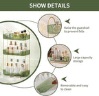 3 Tier Bathroom Organizer Countertop Makeup Perfume Tray Skincare Organizer for Bathroom Dresser Vanity (Green)