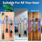 Ski & Snowboard Wall Mount 1 Pack for Garage - Fits Any Board,Holds Up to 25lbs,Damage-Free Storage,Space-Saving Winter Gear Organizer for Home & Garage,Blue