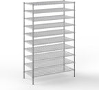 24" Deep x 54" Wide x 86" Height Wire Shelving Kit | 10-Tier | NSF Commercial Storage Rack Unit
