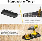 UNITEDPOWER Wall Mount Hand Tool Storage Set, Screwdriver Organizer, Pliers Holder, Hammer Rack, Metal Hardware Tray for Garage Workshop Workbench - 4 Pack