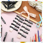 Kigeli 30 Pcs Spirit Clips Cheer Pins Cheerleader Gifts Clothes Pins for Backpacks Competition Glittered for Team Cheer Gifts Stuff Supplies Party Favors Accessories Bulk(Black,Shiny)