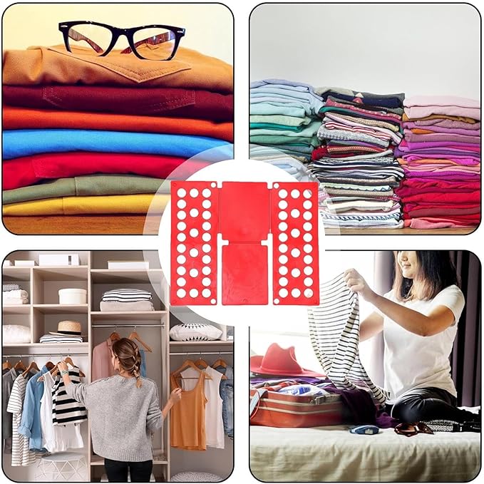 Shirt Folding Board, T Shirt Clothes Folder Board Laundry Sorter Helper Liner - Shirts Folding Boards Laundry Organizer Easy and Fast for Kid and Adult - Foldable Tool for Home Storage