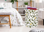 Christmas Tree 19.7 Inch Round Laundry Clothes Hamper Laundry Basket with Handles,Storage Organizer Bins Laundry Gift Basket for Room, Bedroom Decor