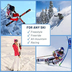 Hang 11 Ski Wall Mount - Ski Display Wall Mount, Minimalist Hardwood Hangers, Decorative Holders to Hang, Vertical Storage Rack for Garage, Showcase your Favorite Pastime
