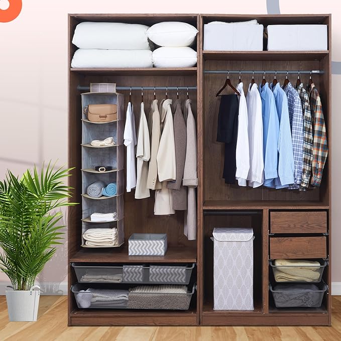 ELONG HOME Solid Wooden Hangers 30 Pack, Wood Suit Hangers with Extra Smooth Finish, Precisely Cut Notches & Chrome Swivel Hook, Wooden Clothes Hangers for Shirt Coat Jacket Dress