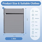 3Pcs 16 x 20 Inches Laundry Bags for Delicates, Durable Honeycomb Mesh Laundry Bags, Sturdy Zipper Laundry Bag for Lingerie, Clothes, Shoes, Socks, Gray