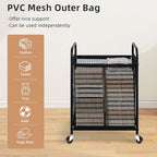 STORAGE MANIAC Rolling Laundry Hamper with Wheels 1-Section Laundry Sorter Rolling Laundrys Basket on Wheels with Removable Bag Clothes Hamper Laundrys Organizer Cart Bathroom Bedroom 90L Grey