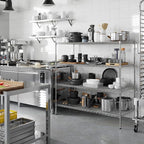 24" Deep x 54" Wide x 54" Height Wire Shelving Kit | 4-Tier | NSF Commercial Storage Rack Unit
