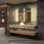 42x32 Lighted Medicine Cabinet Mirror with Magnifying & Night Lamp, 155° Soft-Close Hinge, Surface or Recessed Medicine Cabinet with Lights & Outlet, GFCI,Time Display& Inner Light,Hardwired