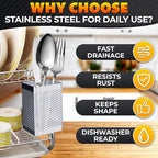 Dishwasher Chopstick Basket – 2.75" x 2.75" x 3.93" Stainless Steel Utensil Holder, Rust-Resistance Chopstick Holder for Dishwasher Basket – Hanging Caddy for Organizing Chopsticks, Straws & Teaspoons
